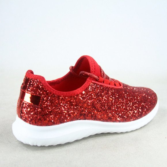 Toozon Shoes - Women's Fashion Glitter Sparkly Lightweight Metallic Tennis Sneaker Shoes